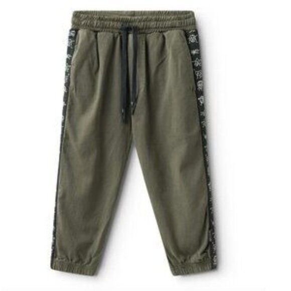 Nununu Side Tape Pants in Green - Picture 1 of 4